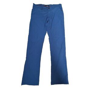 Montfort Men's 32x30 Blue Chino Pants Tailored Fit Performance Stretch Casual